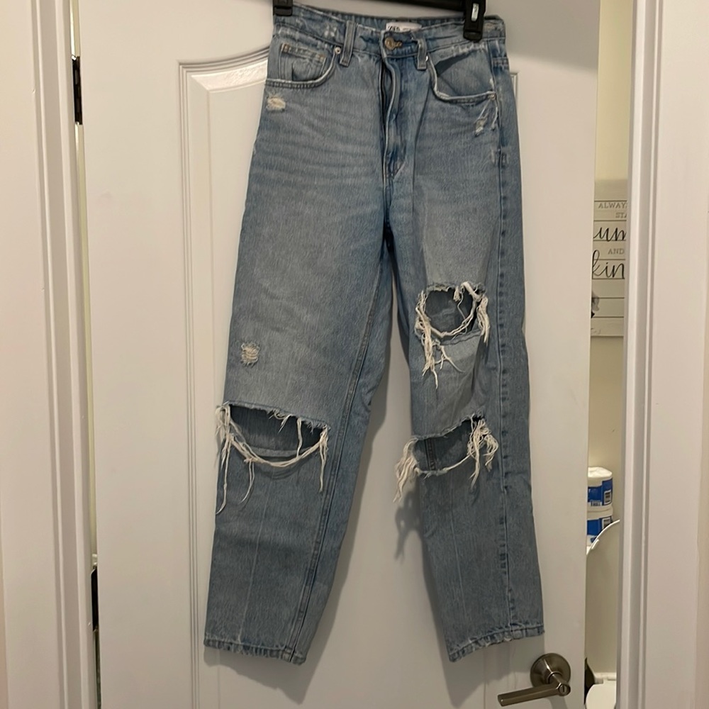Zara ripped jeans - worn once